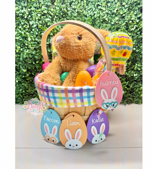 Easter Basket Tag- Egg/Bunny