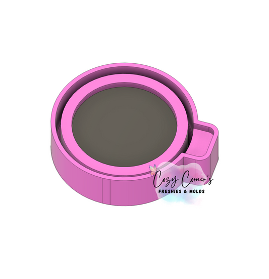 3" Cardstock Space Round Freshie Shaker Mold