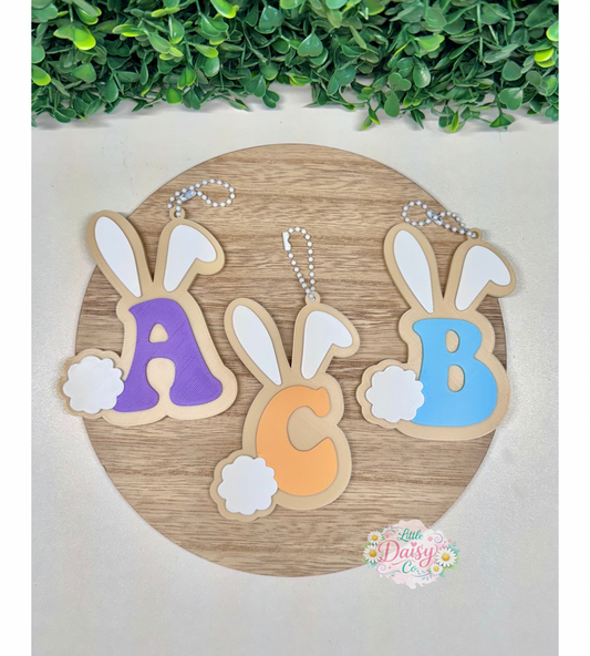 Easter Basket Tag- Bunny Letter