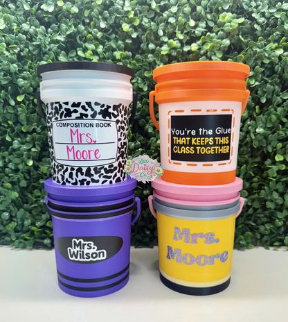 Personalized Teacher Buckets (Large)
