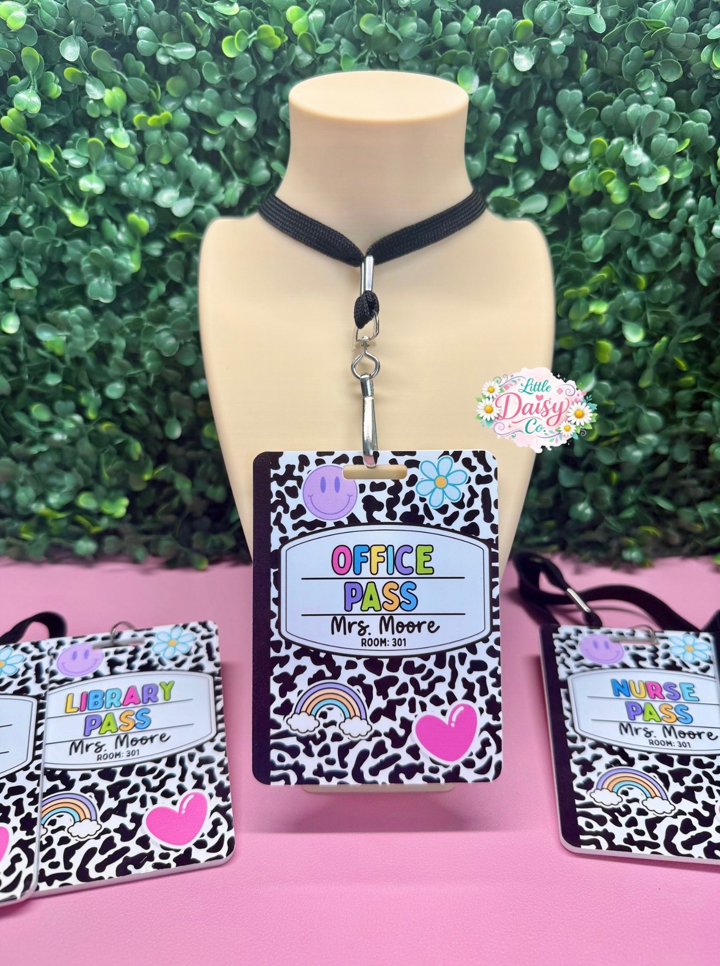 Teacher Hall Passes (set of 6)- Composition Notebook