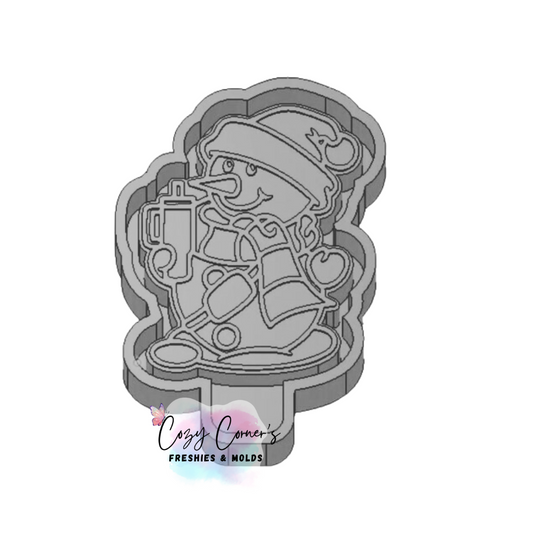 Bougie Snowman Christmas freshie mold