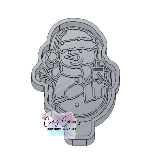 Bougie Snowman Christmas freshie mold