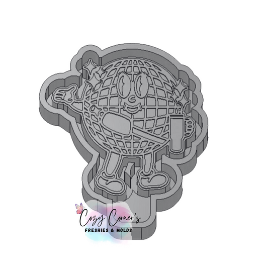 Bougie Disco ball freshie mold