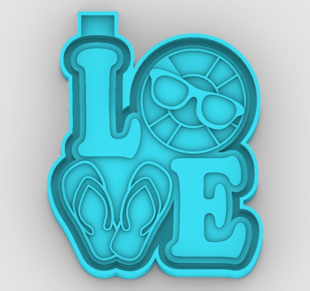 Love summer/beach Freshie mold