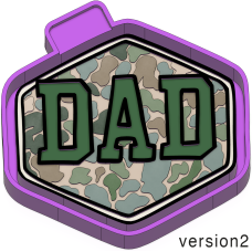 Dad Camo Freshie Mold