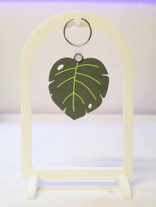 Monstera Leaf NFC Keychain