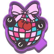 Cherry/8ball Disco ball Freshie mold
