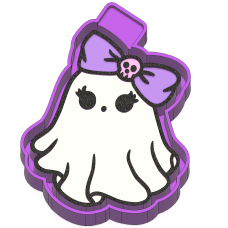 cute ghost Freshie mold