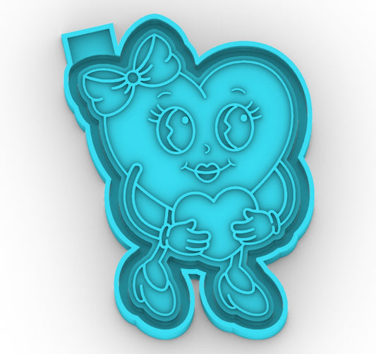 Retro Valentine  Mold