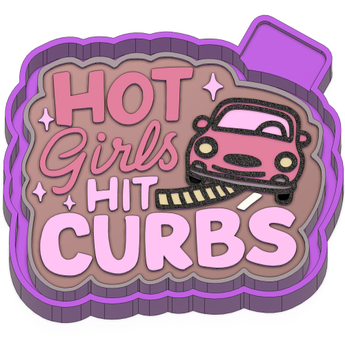 Hot girls hit curbs Freshie Mold