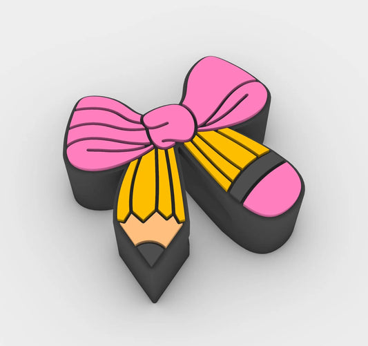 Pencil Bow straw topper