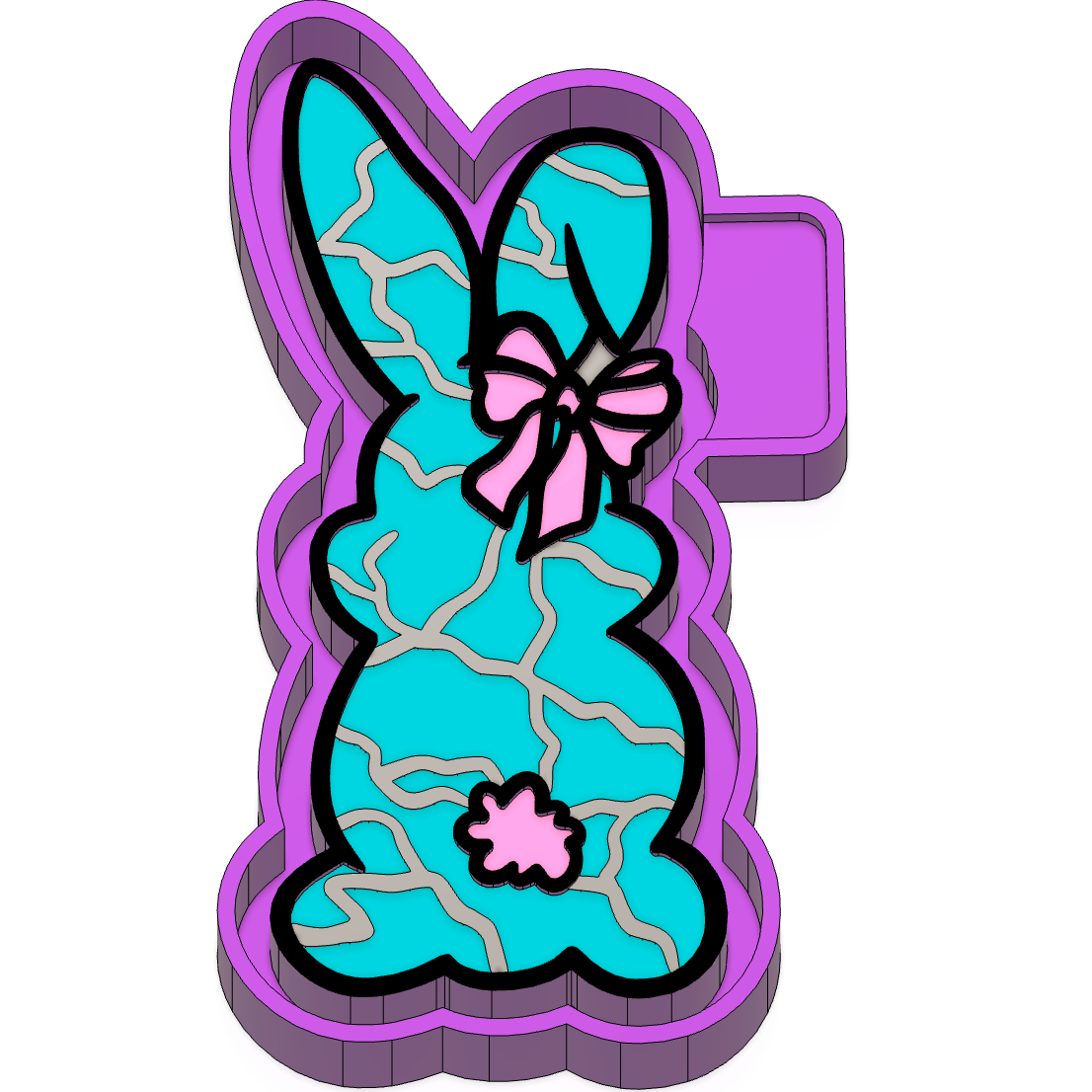 Western Bunny Freshie Mold