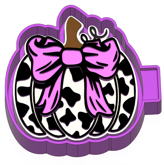 cow print pumpkin Freshie mold