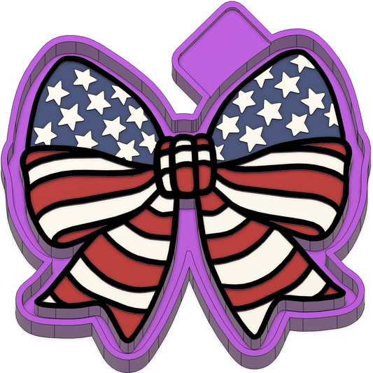 Flag bow Freshie mold