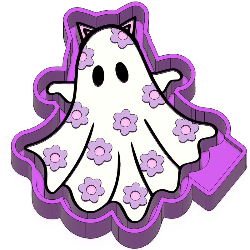 Ghost cat Freshie mold