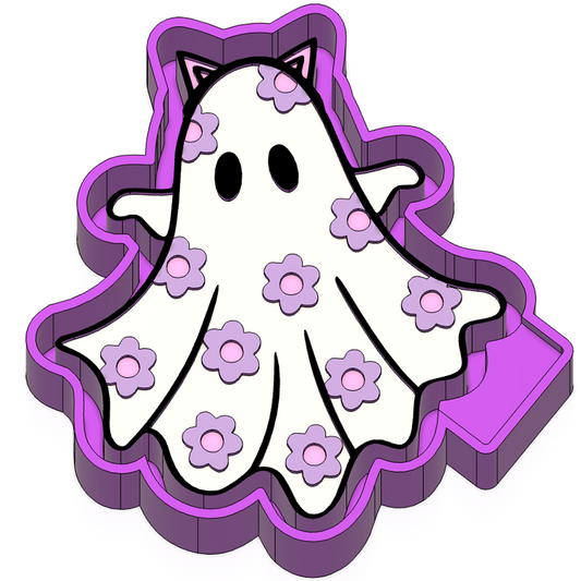 Ghost cat Freshie mold