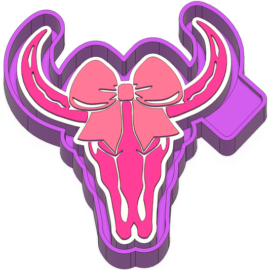 Bull with bow Freshie Mold