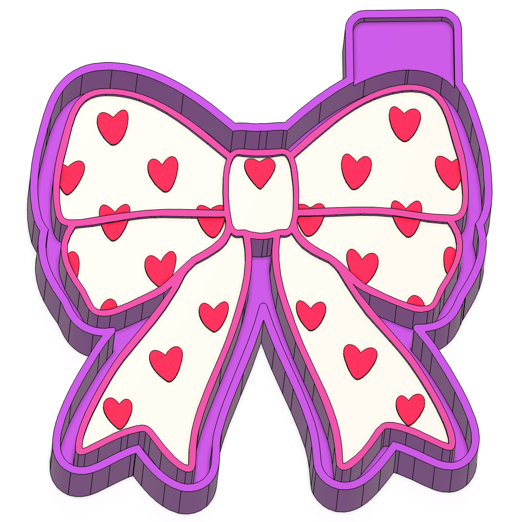 Heart bow Valentine's Day Mold