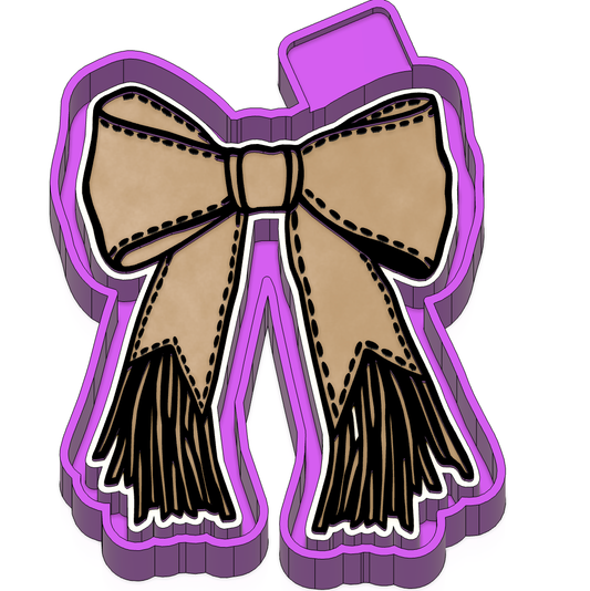 Western fringe bow Freshie Mold