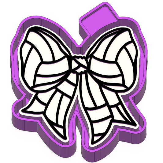 Volleyball bow Freshie Mold