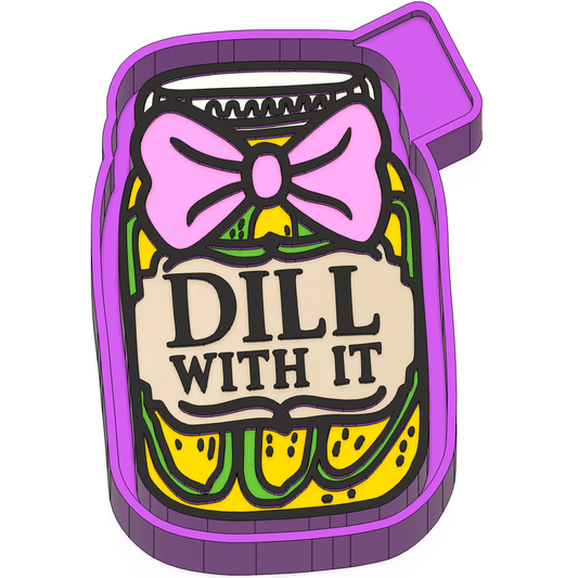 Dill with it- pickle Freshie Mold