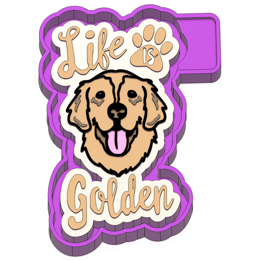 life is golden Freshie mold