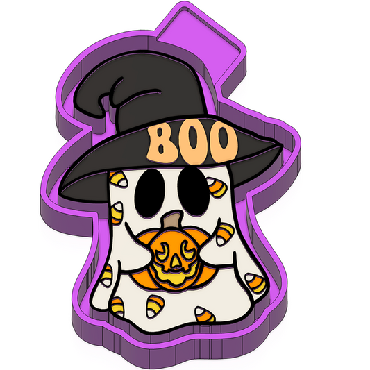 Candy Corn Ghost Freshie Mold