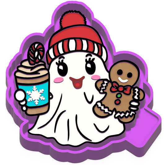 Christmas Ghost freshie mold