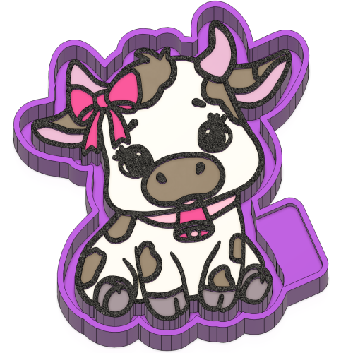 Cute Cow Freshie Mold
