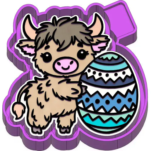 Easter Cow freshie mold