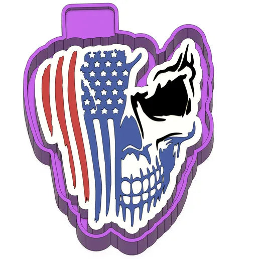 Skull Flag Freshie Mold