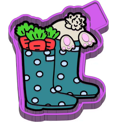 Easter Boots freshie mold