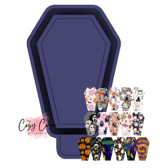 Coffin - Cardstock Mold & cardstock