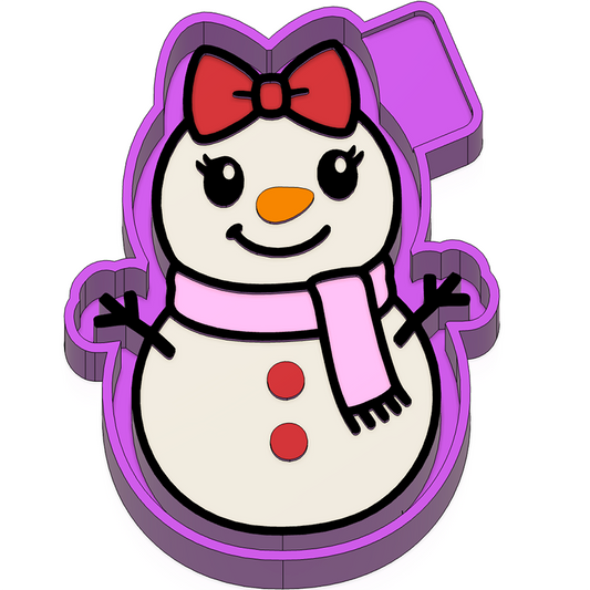 Snowman freshie mold