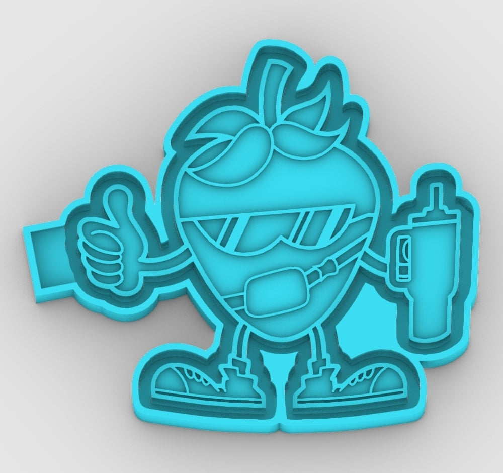 Strawberry Freshie mold
