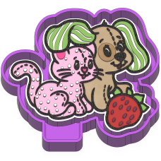 Strawberry Friends Freshie mold