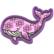 Whale Freshie mold