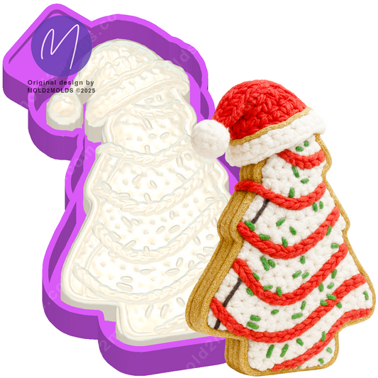 3D cake tree freshie mold