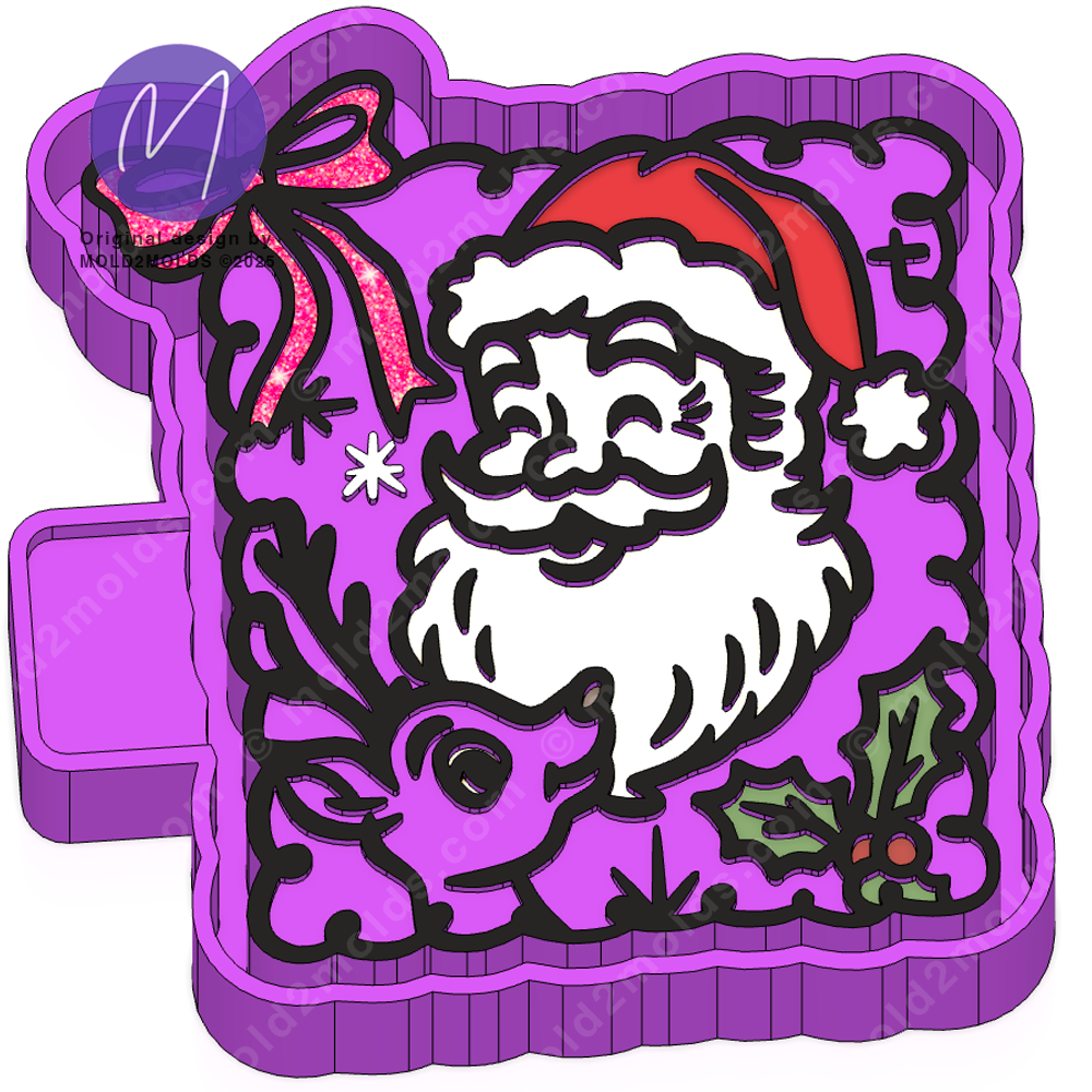 Santa freshie mold