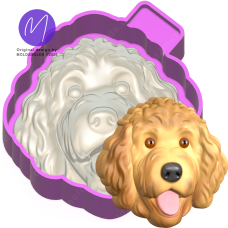 Golden Doodle 3D Freshie Mold