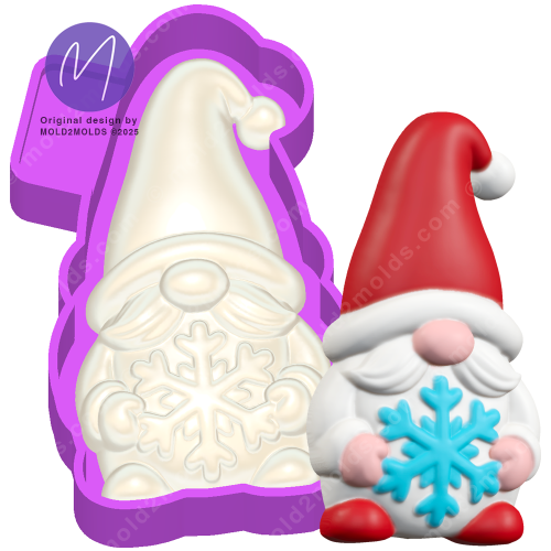 3D Gnome freshie mold
