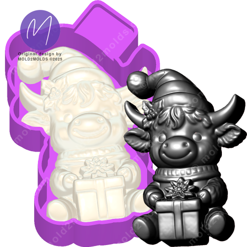3D Highland freshie mold