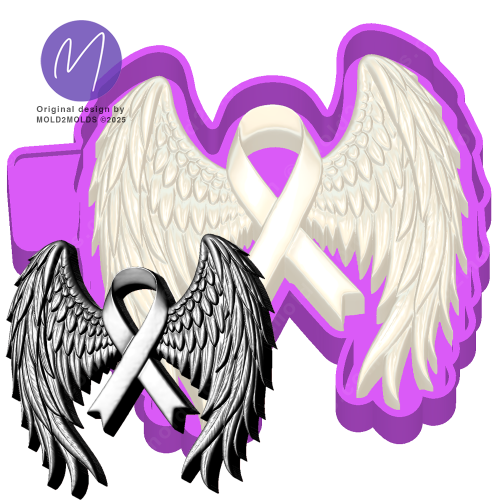 Ribbon Wings 3D Freshie Mold