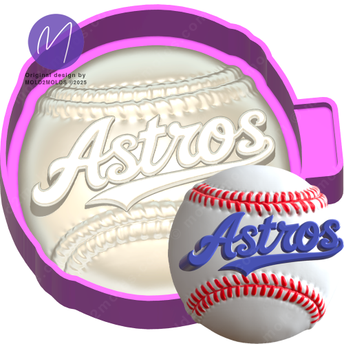 Baseball team 3D Freshie Mold