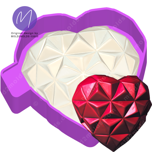 Heart 3D Freshie Mold