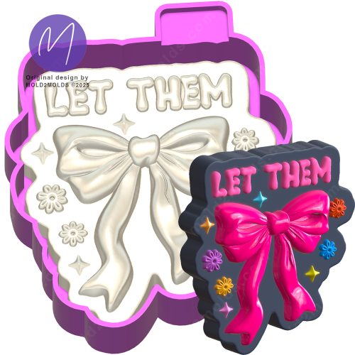 Bow  let them 3D Freshie Mold