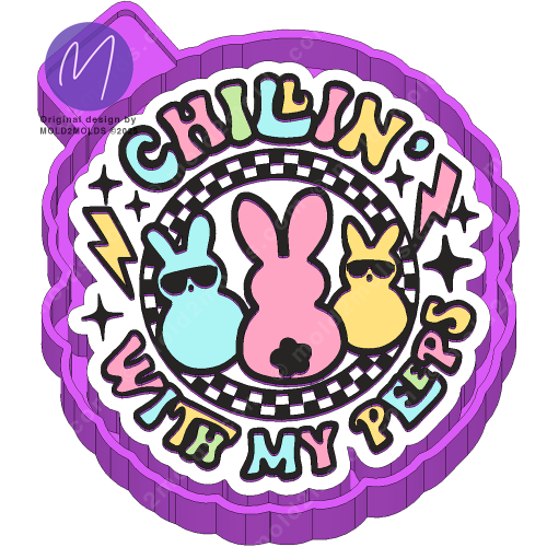 Chillin with my peeps Freshie Mold