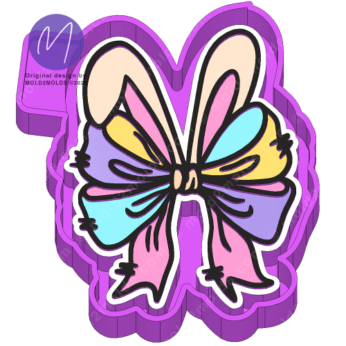 Bunny Ear Bow Freshie Mold