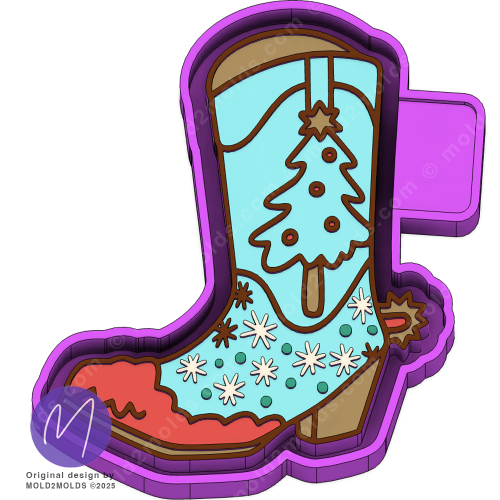 Christmas Boot Freshie mold